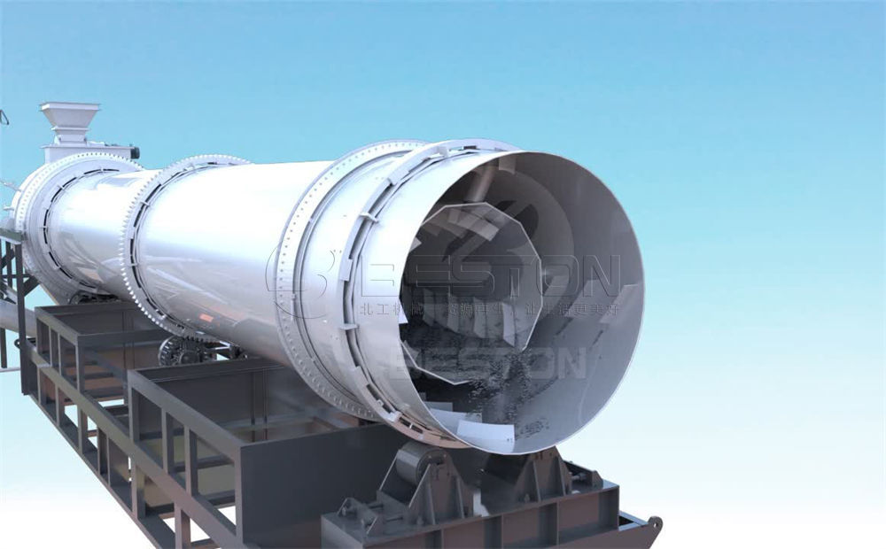 連續式炭化爐内部結構